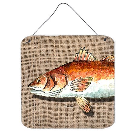 MICASA Fish Red Fish Aluminium Metal Wall Or Door Hanging Prints MI235815